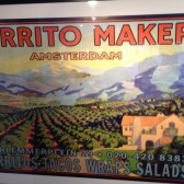 burrito maker amsterdam poster